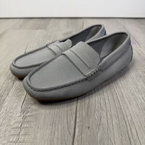 Rothys Driving Loafer Shoes Mens 10.5 Wolf Grey Knit Recycled Slip On Penny S